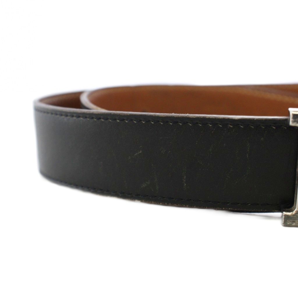 Hermes Constance Belt 75 Black Brown — view 4