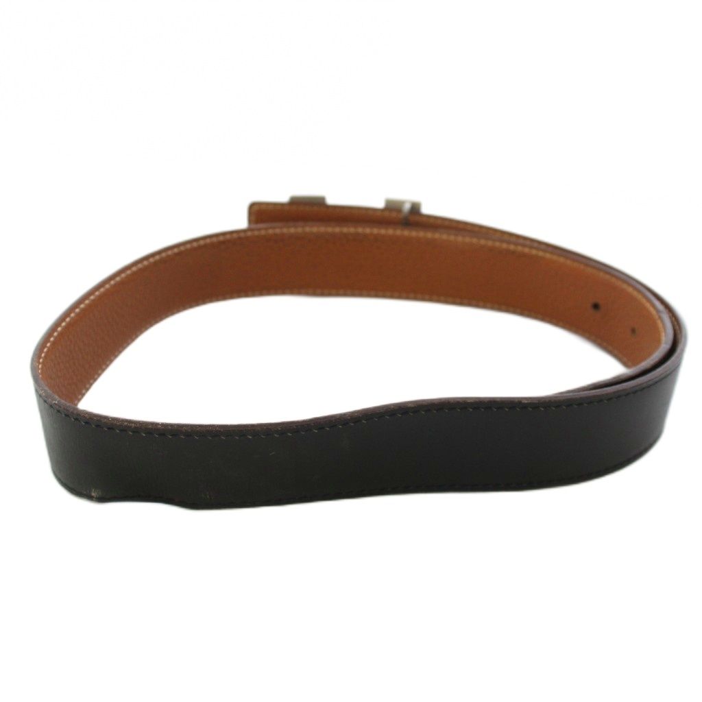 Hermes Constance Belt 75 Black Brown — view 3
