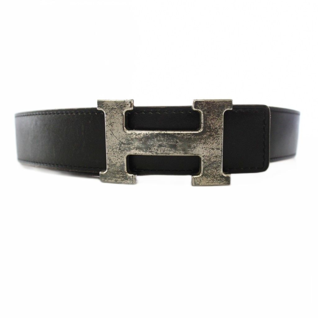 Hermes Constance Belt 75 Black Brown