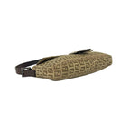 Fendi Vintage Zucchino FF Pattern Canvas Leather Shoulder Bag Beige Brown — view 7
