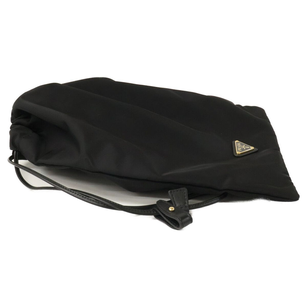 Prada Re-Nylon Triangle Logo Drawstring Wish Pouch — view 5