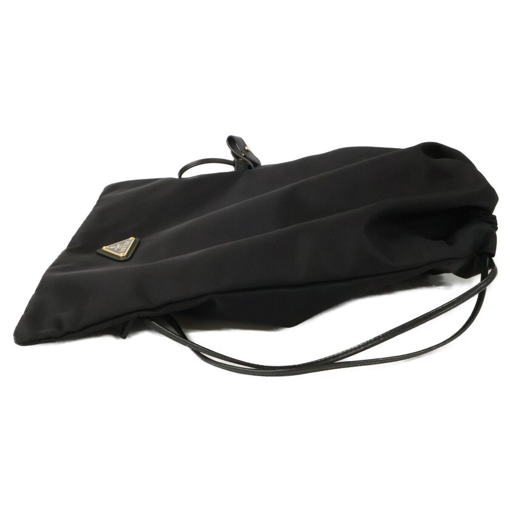 Prada Re-Nylon Triangle Logo Drawstring Wish Pouch — view 4