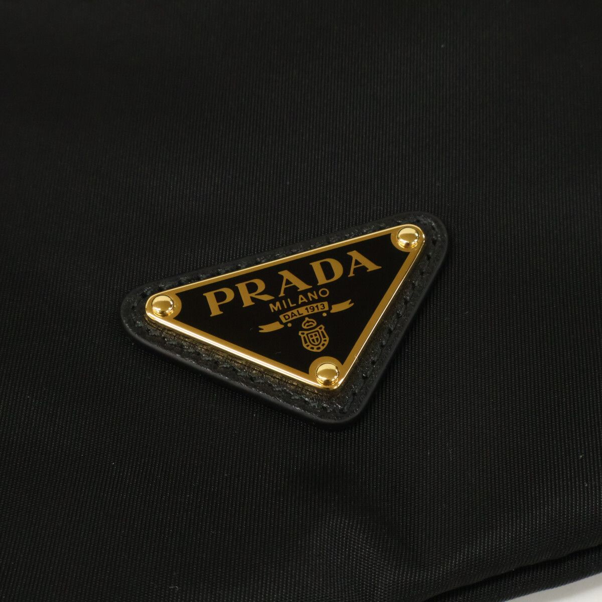 Prada Re-Nylon Triangle Logo Drawstring Wish Pouch — view 7