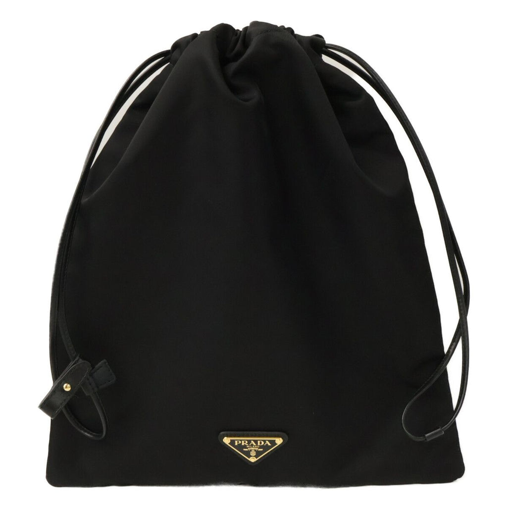 Prada Re-Nylon Triangle Logo Drawstring Wish Pouch