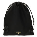 Prada Re-Nylon Triangle Logo Drawstring Wish Pouch