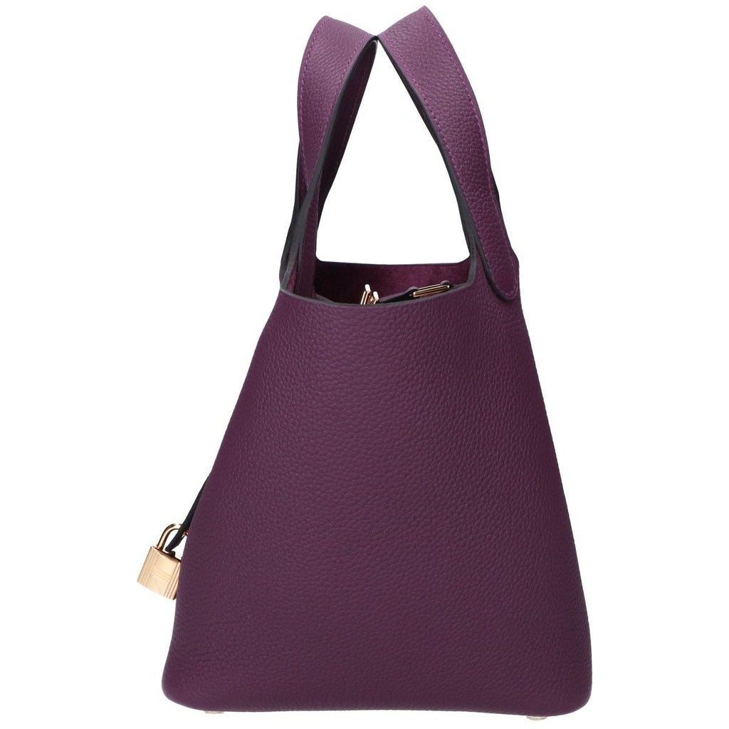 Hermes Togo Ultra Violet Picotin Lock PM Handbag — view 2