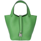 Hermes Bamboo Taurillon Picotin Lock PM Handbag