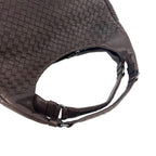 Bottega Veneta Campana Intrecciato Leather Shoulder Bag Handbag Brown — view 4
