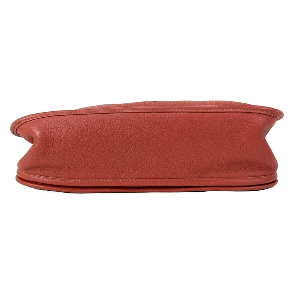 Hermes Shoulder Bag Evelyne de GM 2 GM Rouge Venetian Silver — view 5