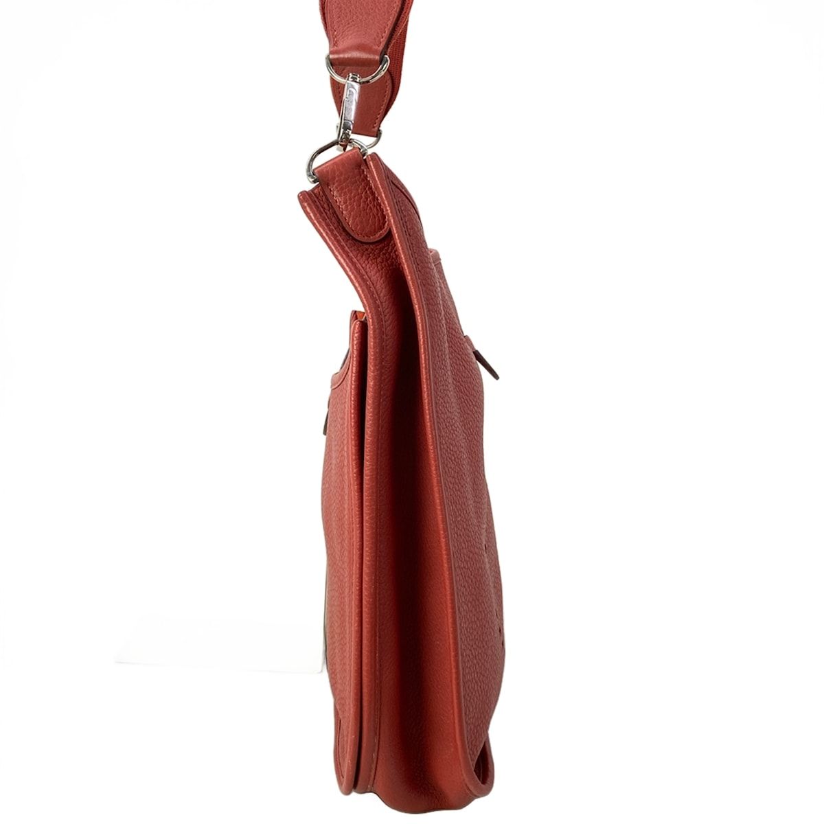 Hermes Shoulder Bag Evelyne de GM 2 GM Rouge Venetian Silver — view 2