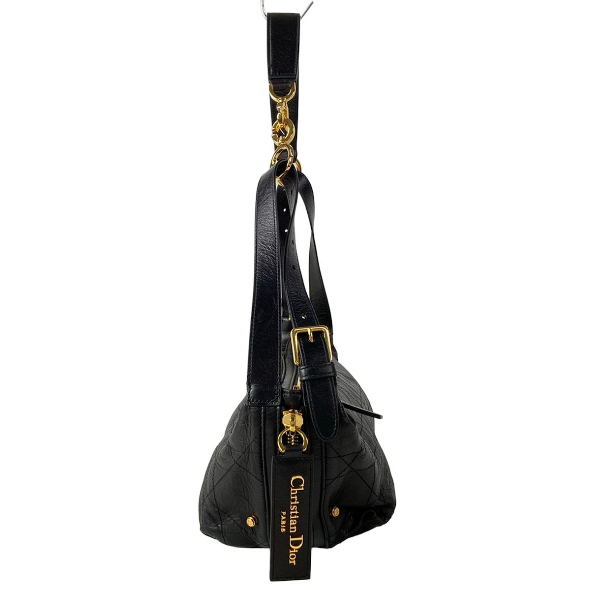 Dior Shoulder Bag D-journey Small Black Leather — view 2