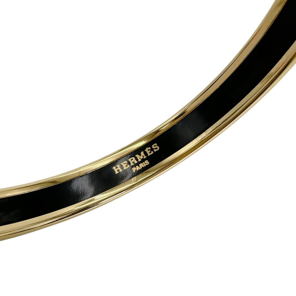 Hermes Rouge Boule Emailles PM Bangle Gold Bracelet — view 7