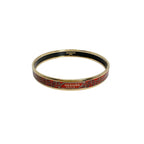 Hermes Rouge Boule Emailles PM Bangle Gold Bracelet — view 2
