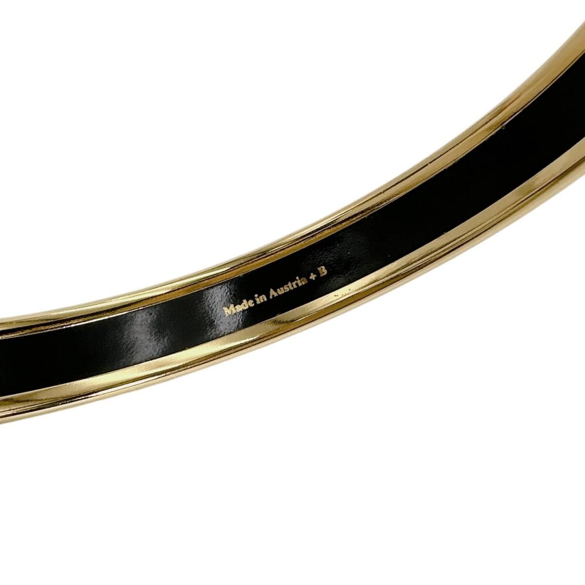 Hermes Rouge Boule Emailles PM Bangle Gold Bracelet — view 6