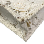 Dior Tote Bag Book Mini Phone White Lace Cotton Leather — view 6