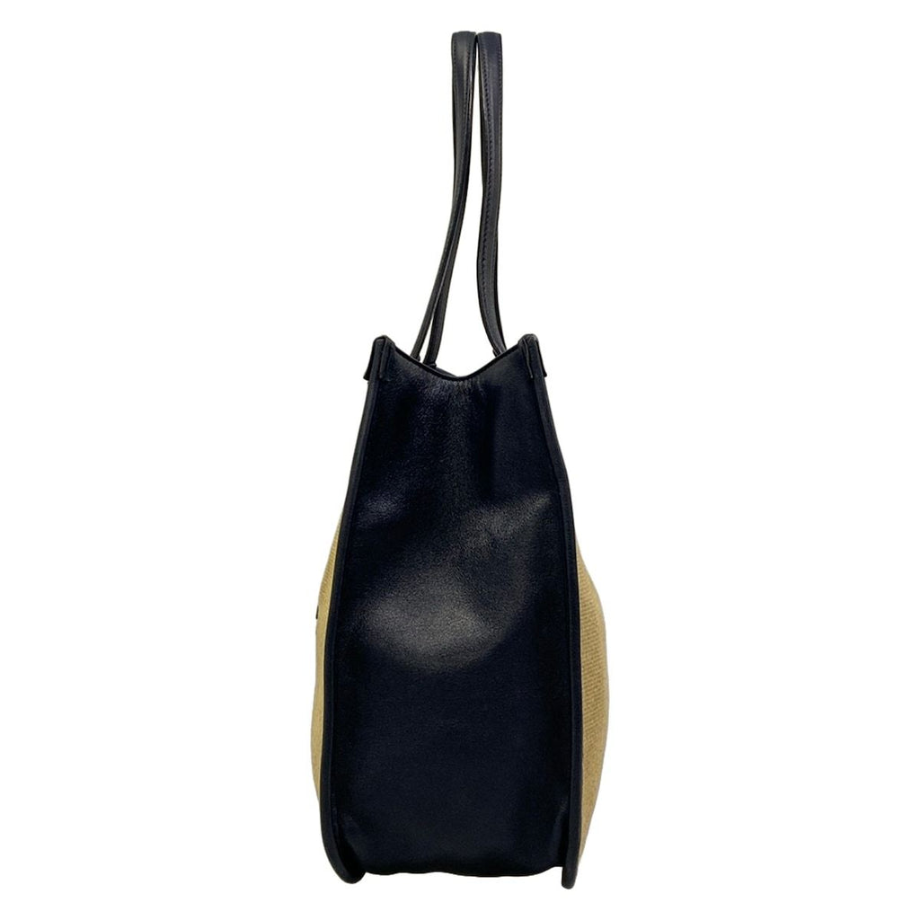 Gucci Tote Bag Horsebit Beige Dark Navy Leather — view 4