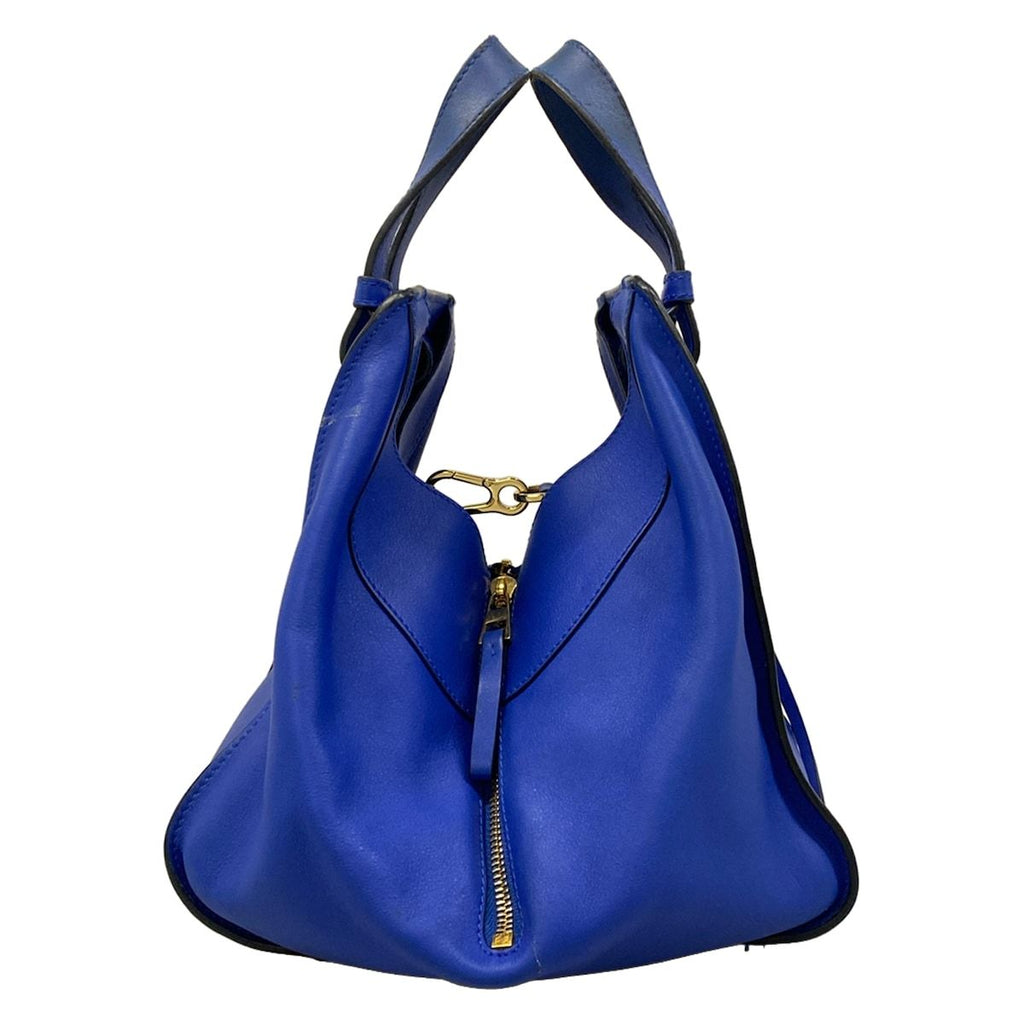 Loewe Tote Bag Hammock Small Navy Leather — view 2