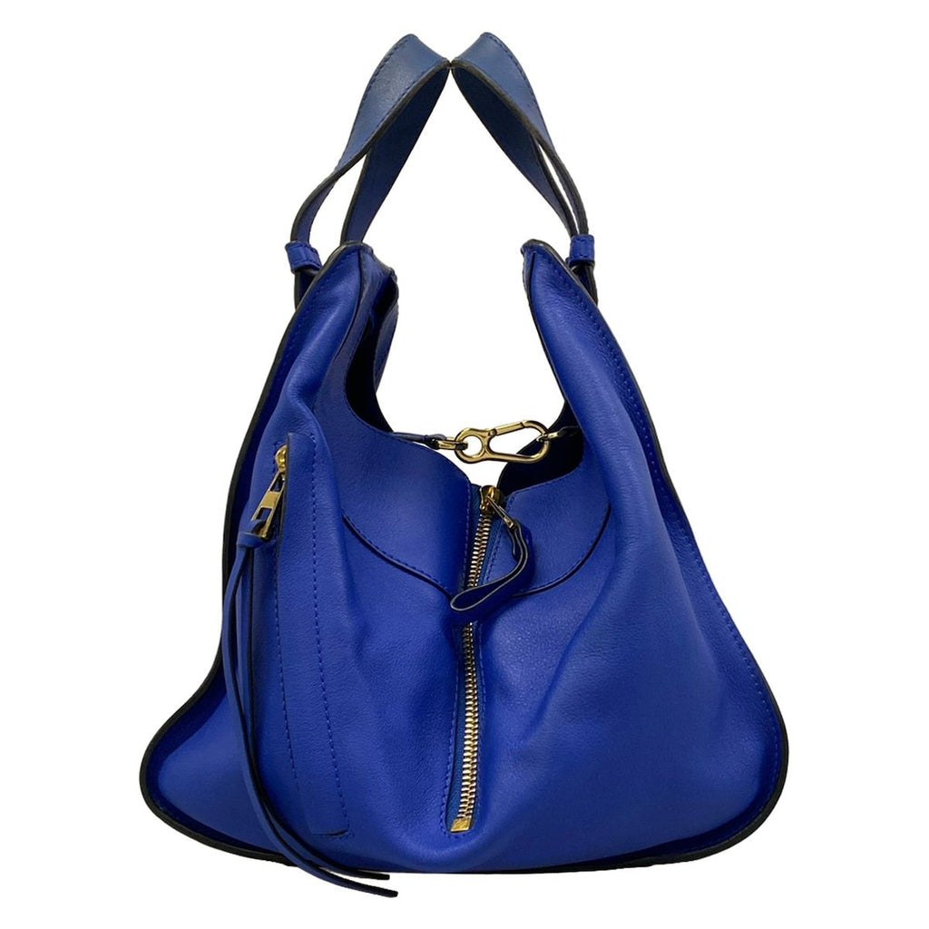 Loewe Tote Bag Hammock Small Navy Leather — view 4