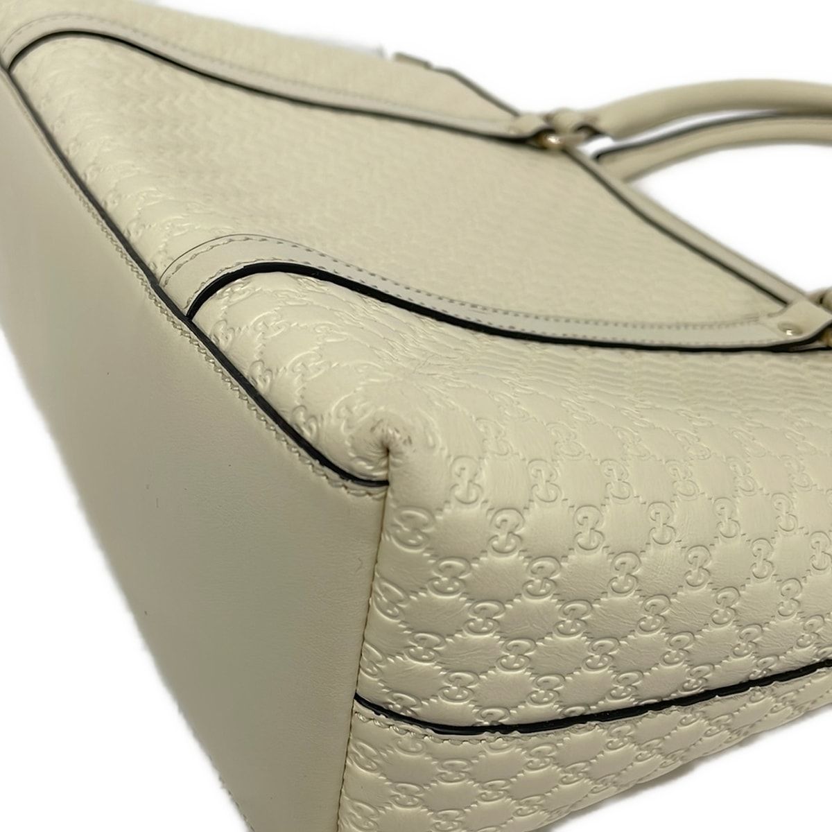 Gucci Handbag Micro Guccissima Ivory Leather — view 6
