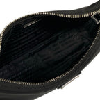 Prada Shoulder Bag Re Edition Re-Nylon Black Detachable Strap Leather — view 7