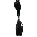 Prada Shoulder Bag Re Edition Re-Nylon Black Detachable Strap Leather — view 2