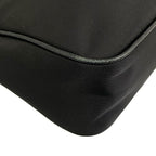 Prada Shoulder Bag Re Edition Re-Nylon Black Detachable Strap Leather — view 6