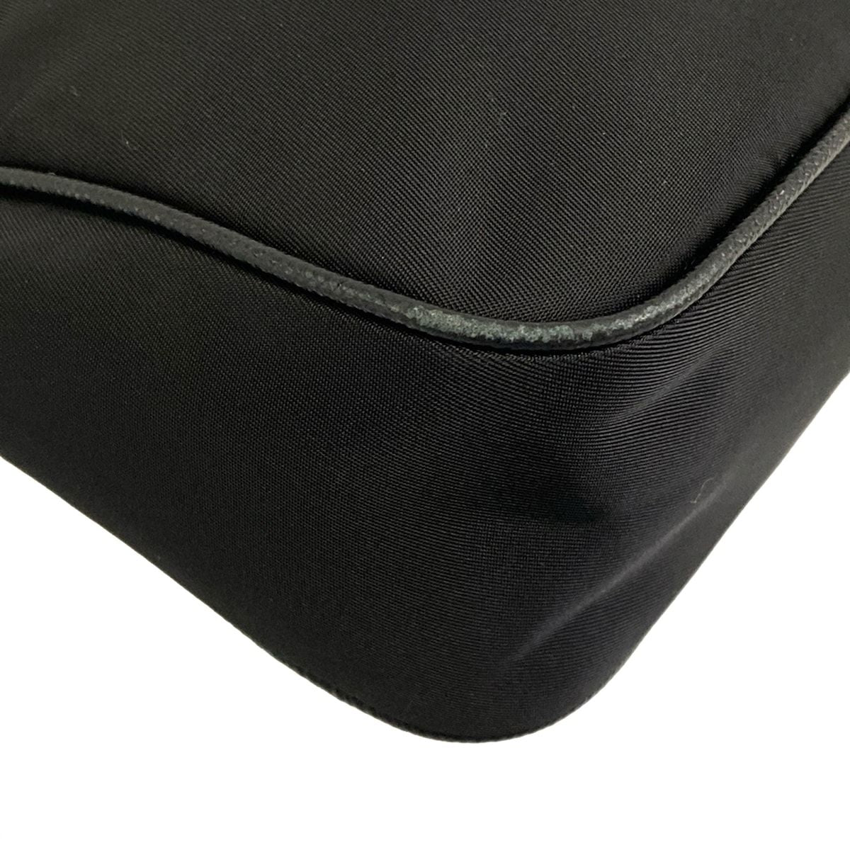 Prada Shoulder Bag Re Edition Re-Nylon Black Detachable Strap Leather — view 6