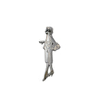 Chanel Pin Brooch Plate Pendant Silver — view 2