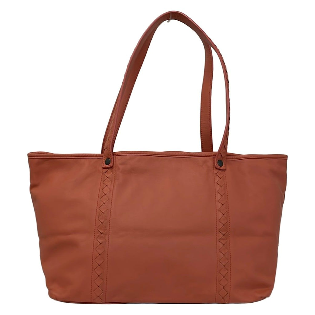 Bottega Veneta Tote Bag Orange Leather — view 3