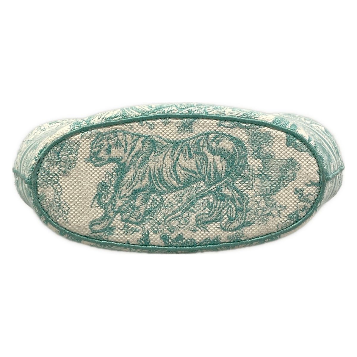 Dior Tote Bag Pannier Chapeau Light Green Toile de Jouy Embroidery — view 5
