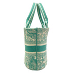 Dior Tote Bag Pannier Chapeau Light Green Toile de Jouy Embroidery — view 2