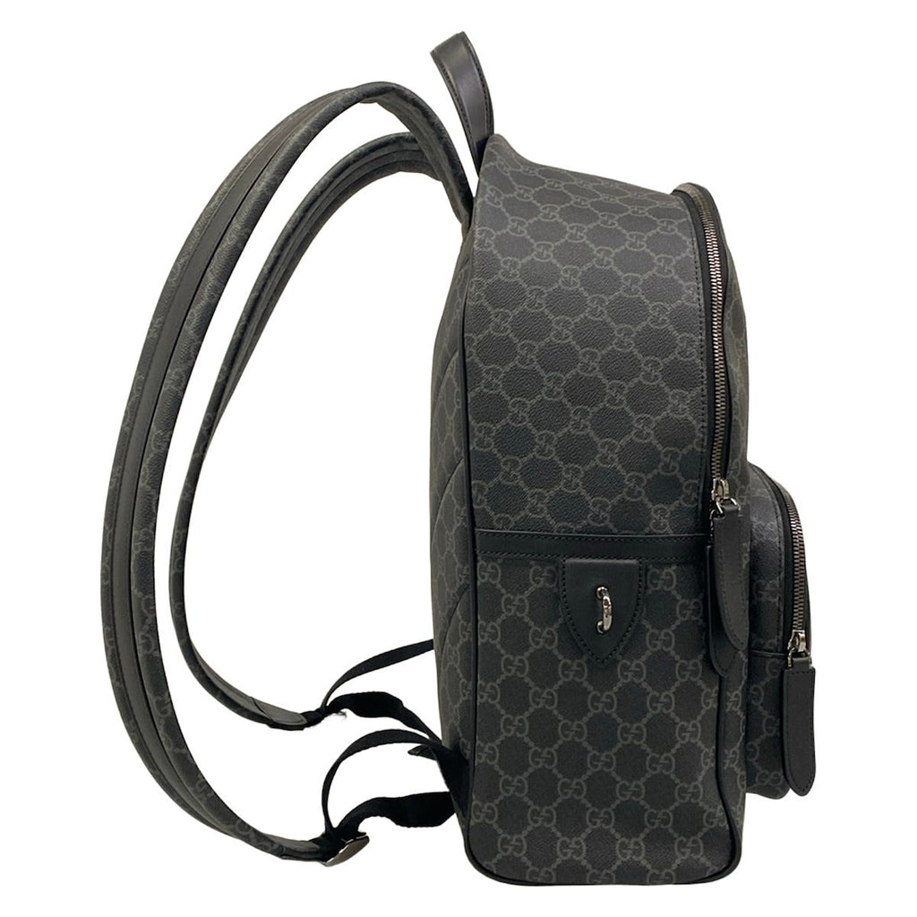 Gucci Backpack GG Plus Supreme Black Dark Gray Leather — view 2