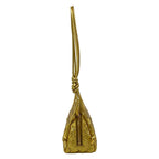 Bottega Veneta Shoulder Bag Concert Pouch Gold Embossed Leather — view 4