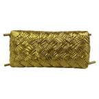 Bottega Veneta Shoulder Bag Concert Pouch Gold Embossed Leather — view 5