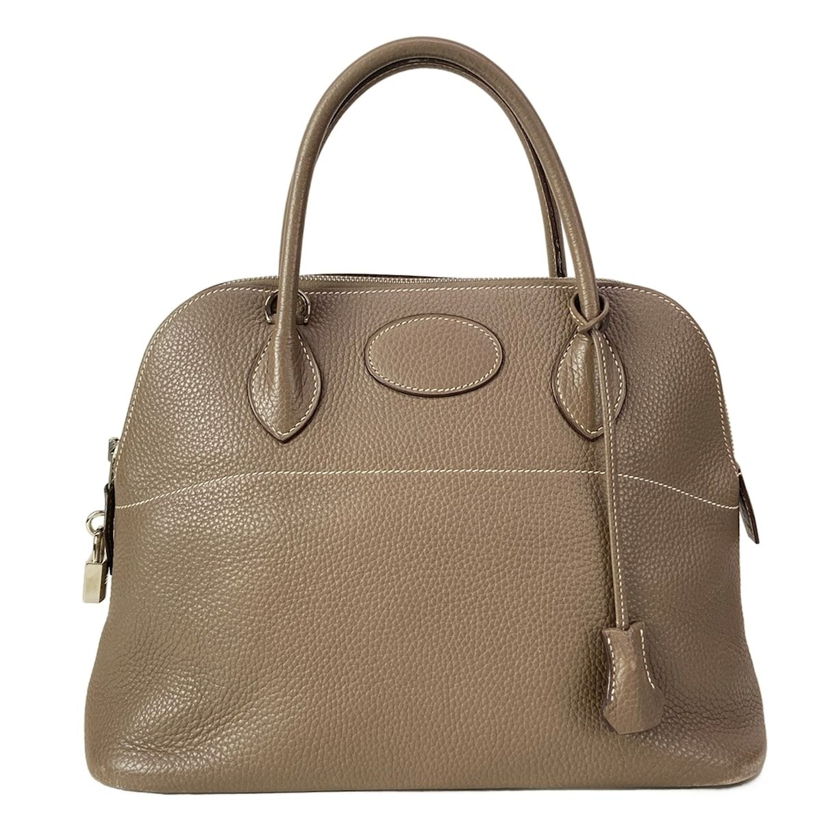 Hermes Handbag Bolide 31 Etoupe Silver