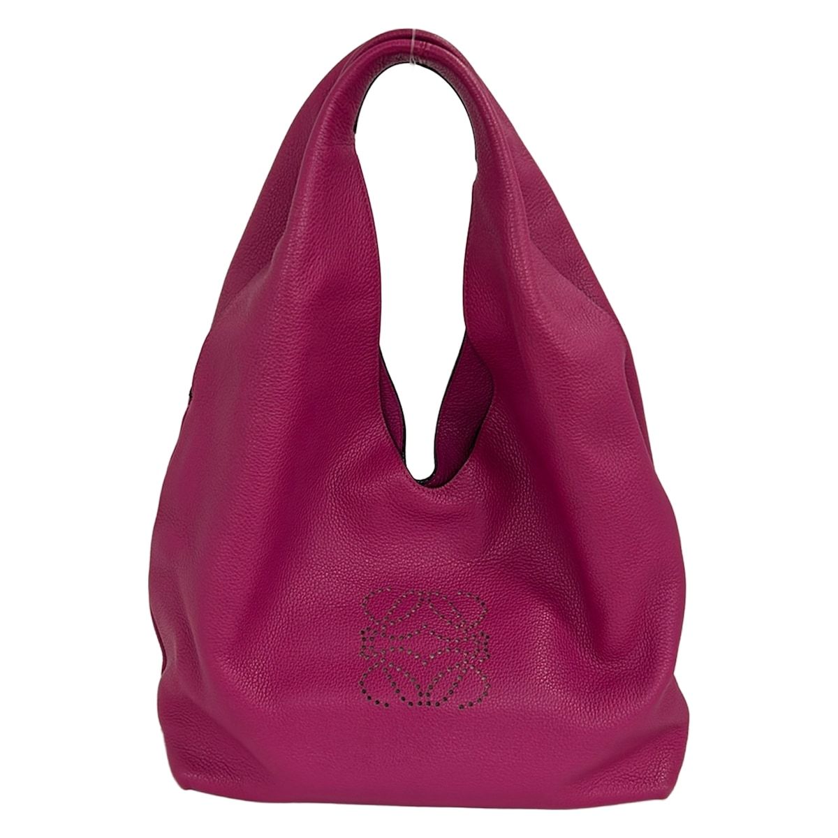 Loewe Tote Bag Dunas Pink Anagram Perforated Leather