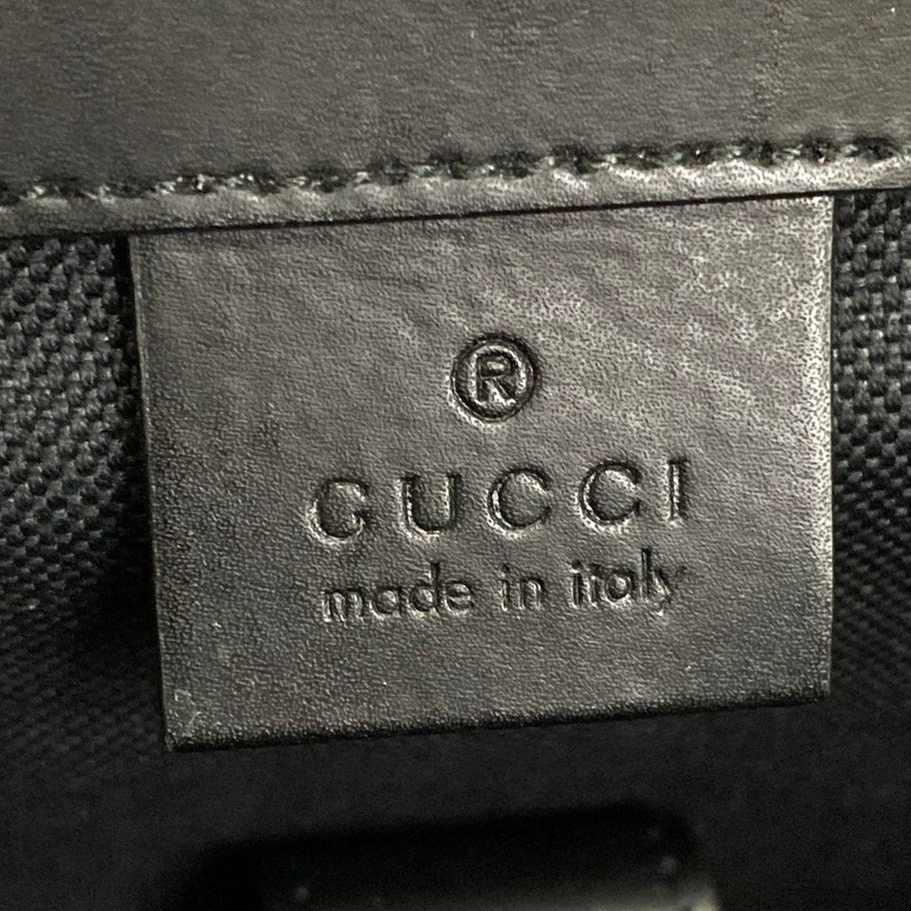 Gucci Backpack Soft GG Supreme Canvas Black Dark Gray — view 8
