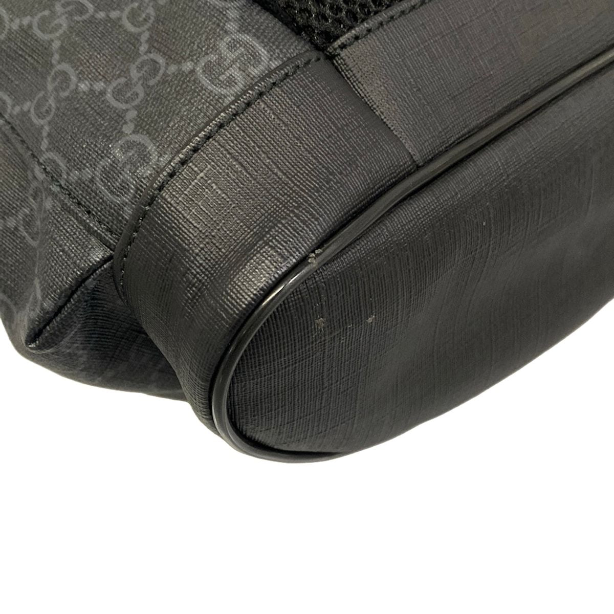 Gucci Backpack Soft GG Supreme Canvas Black Dark Gray — view 6