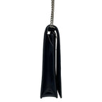 Celine Shoulder Bag Frame Evening Clutch Black Ivory Chain Leather — view 4