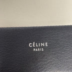 Celine Shoulder Bag Frame Evening Clutch Black Ivory Chain Leather — view 8