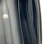 Celine Shoulder Bag Frame Evening Clutch Black Ivory Chain Leather — view 7