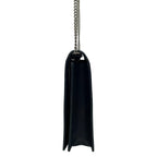 Celine Shoulder Bag Frame Evening Clutch Black Ivory Chain Leather — view 2