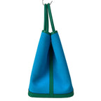 Hermes Tote Bag Garden Party PM Blue Aztec Vert Jade Silver — view 4