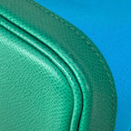 Hermes Tote Bag Garden Party PM Blue Aztec Vert Jade Silver — view 6