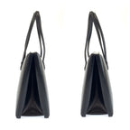Loewe Vintage Black Gold Leather Handbag — view 8