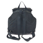 Prada Tessuto Black Silver Nylon Leather Backpack — view 2