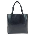 Prada Black Silver Patent Leather Tote Bag — view 2