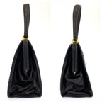 Bottega Veneta Vintage Intrecciato Black Gold Leather Handbag — view 8