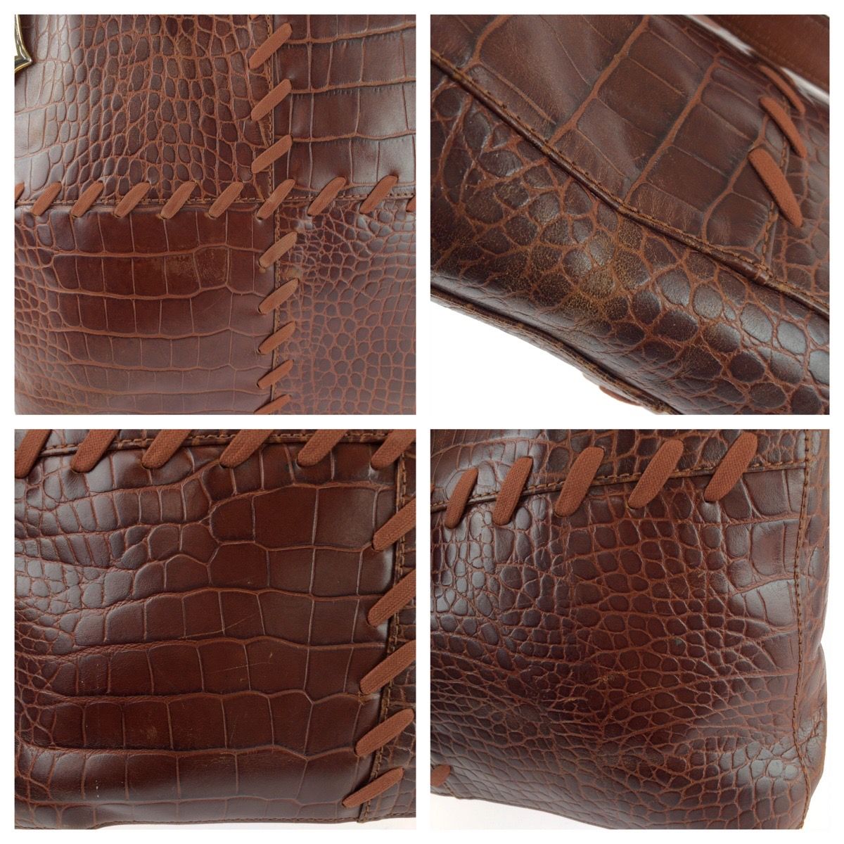 Saint Laurent Vintage Whipstitch Shoulder Bag — view 5