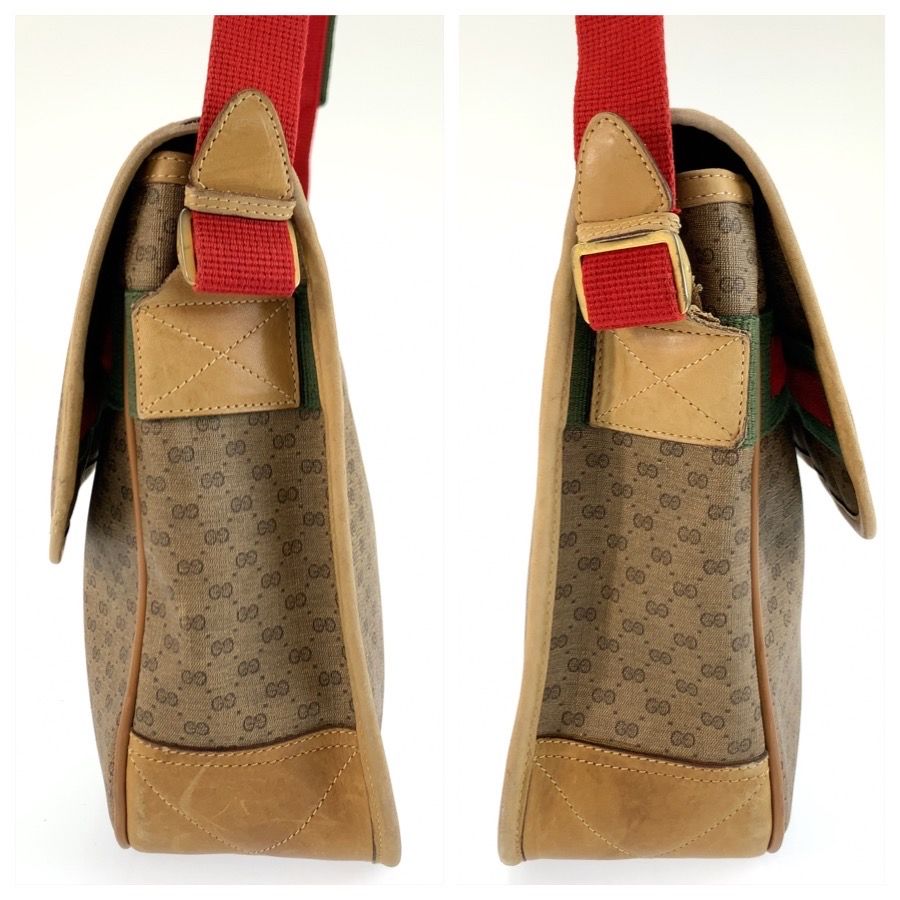 Gucci Vintage Micro GG Sherry Line Beige Supreme Canvas 019 43 Shoulder Bag — view 8
